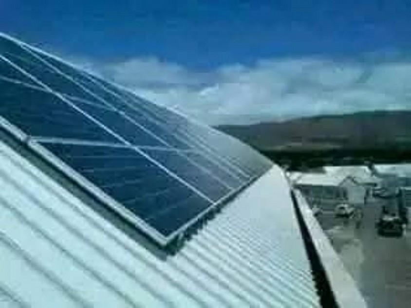 Fair Cape Tokai Retirement village Health Centre North building Canadian solar panel layout for 150kw system.